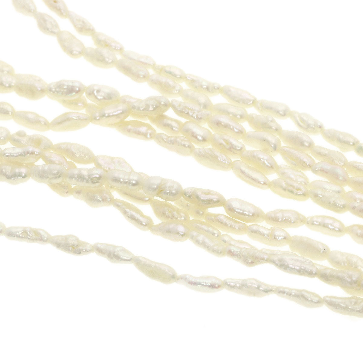 SELECT JEWELRY セレクトジュエリー 淡水パール 真珠 3本セット ネックレス SV レディース 中古