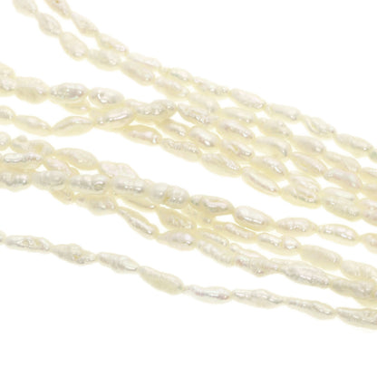 SELECT JEWELRY セレクトジュエリー 淡水パール 真珠 3本セット ネックレス SV レディース 中古