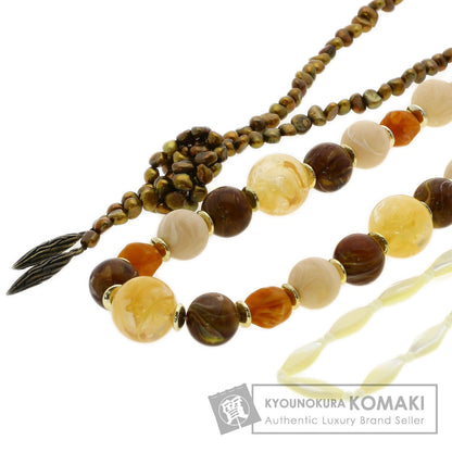 SELECT JEWELRY セレクトジュエリー 染めパール 真珠 樹脂 シェル プラスチック 水晶 6点セット ネックレス 金属製 レディース 中古