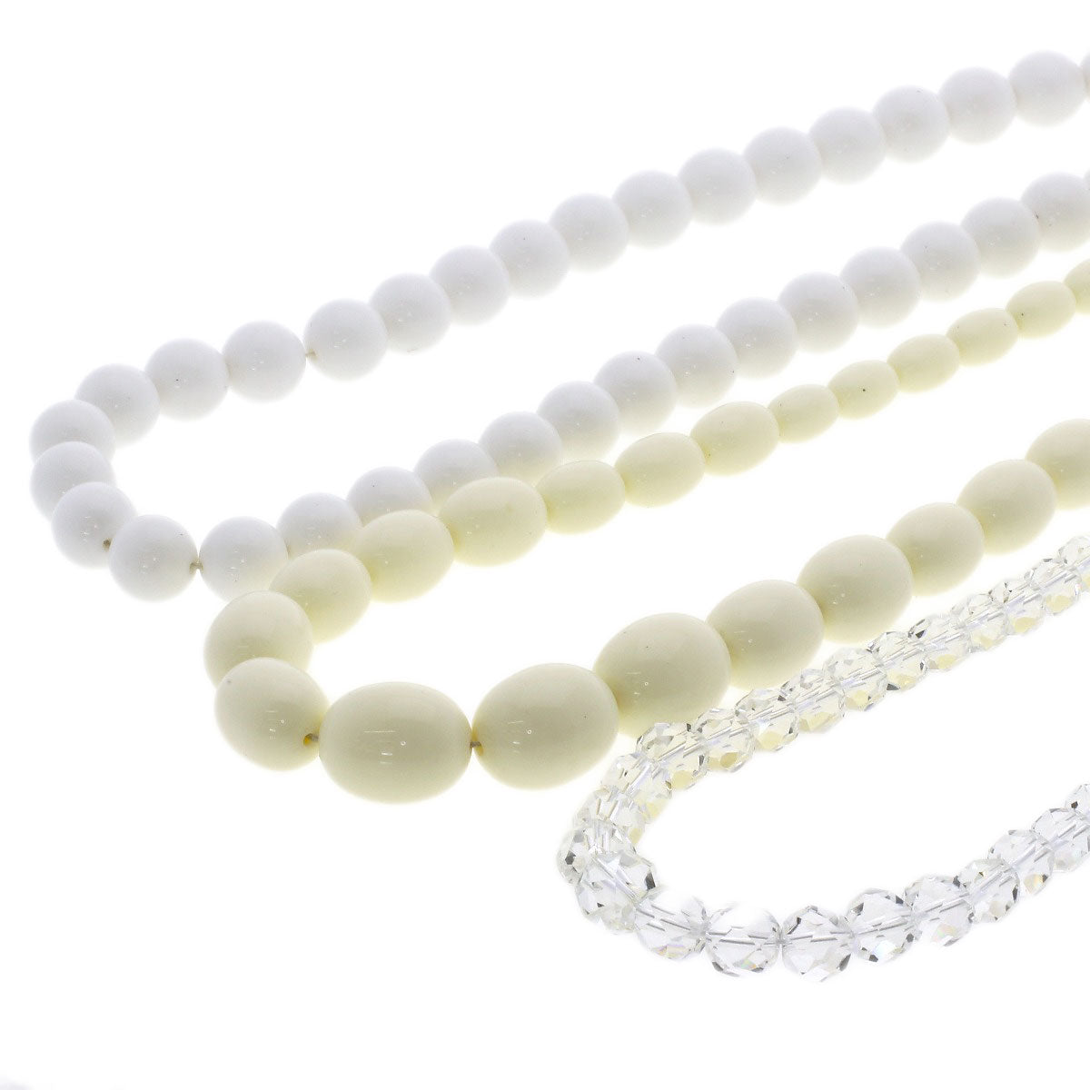 SELECT JEWELRY セレクトジュエリー 染めパール 真珠 樹脂 シェル プラスチック 水晶 6点セット ネックレス 金属製 レディース 中古