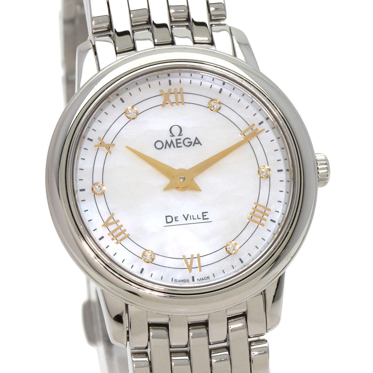 OMEGA オメガ 424.10.27.60.55.001 デビル プレステージ 腕時計 SS レディース 中古
