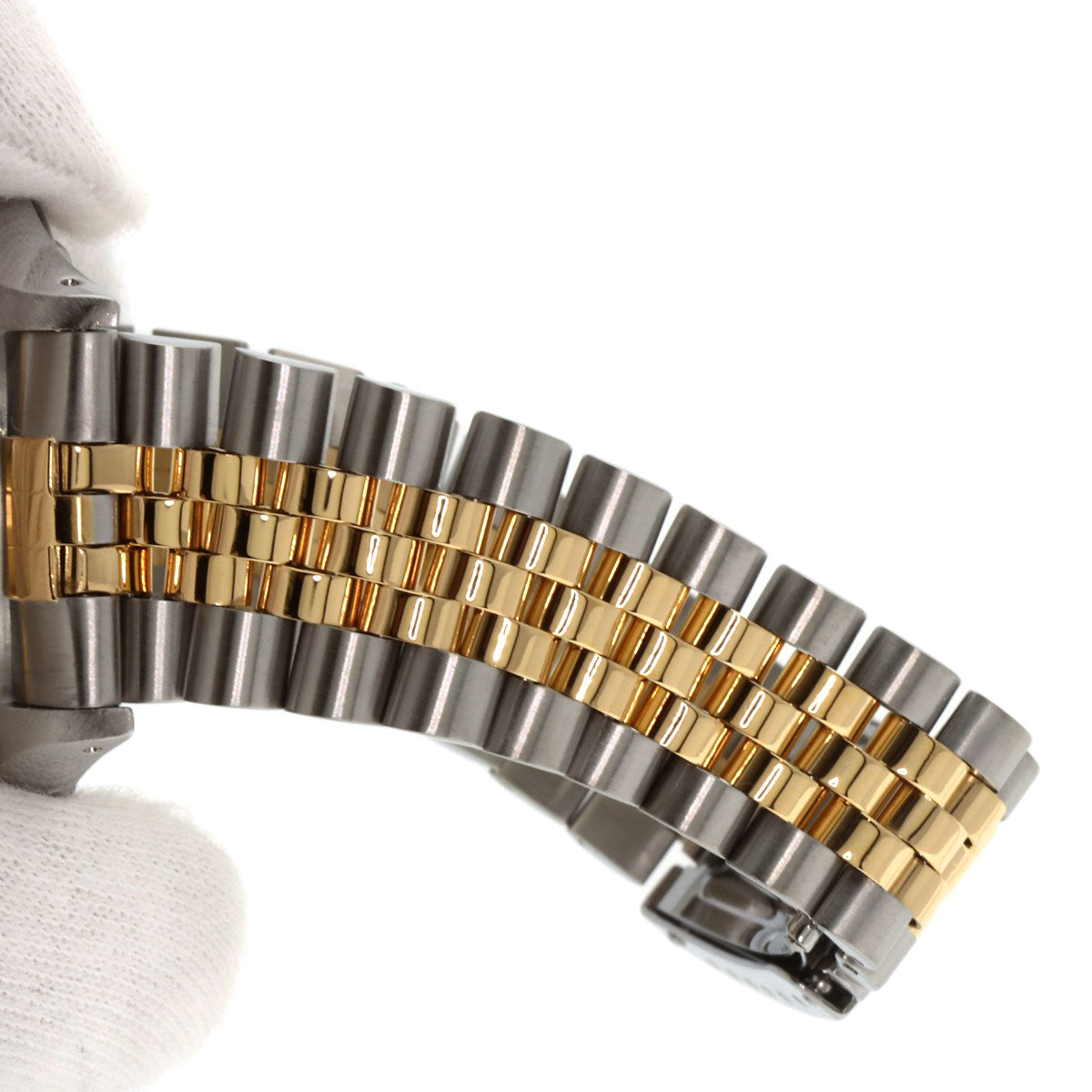 ROLEX ロレックス 16233G デイトジャスト 10P ダイヤモンド 腕時計 SS メンズ 中古