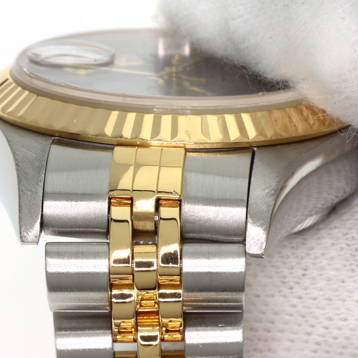 ROLEX ロレックス 79173G デイトジャスト 10P ダイヤモンド 腕時計 SS レディース 中古