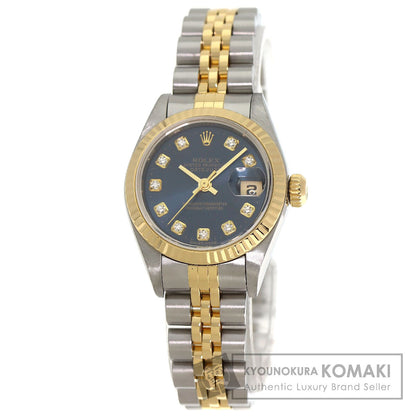 ROLEX ロレックス 79173G デイトジャスト 10P ダイヤモンド 腕時計 SS レディース 中古