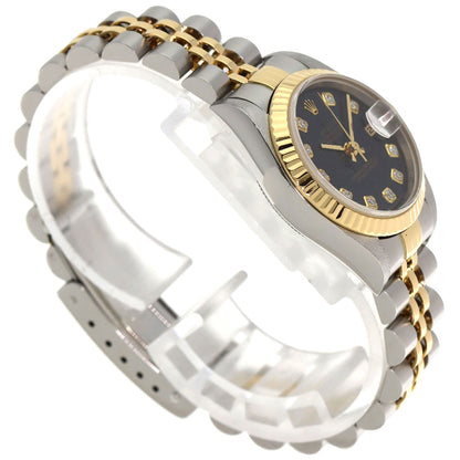 ROLEX ロレックス 79173G デイトジャスト 10P ダイヤモンド 腕時計 SS レディース 中古
