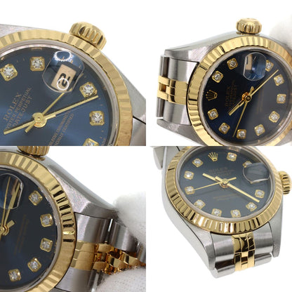 ROLEX ロレックス 79173G デイトジャスト 10P ダイヤモンド 腕時計 SS レディース 中古