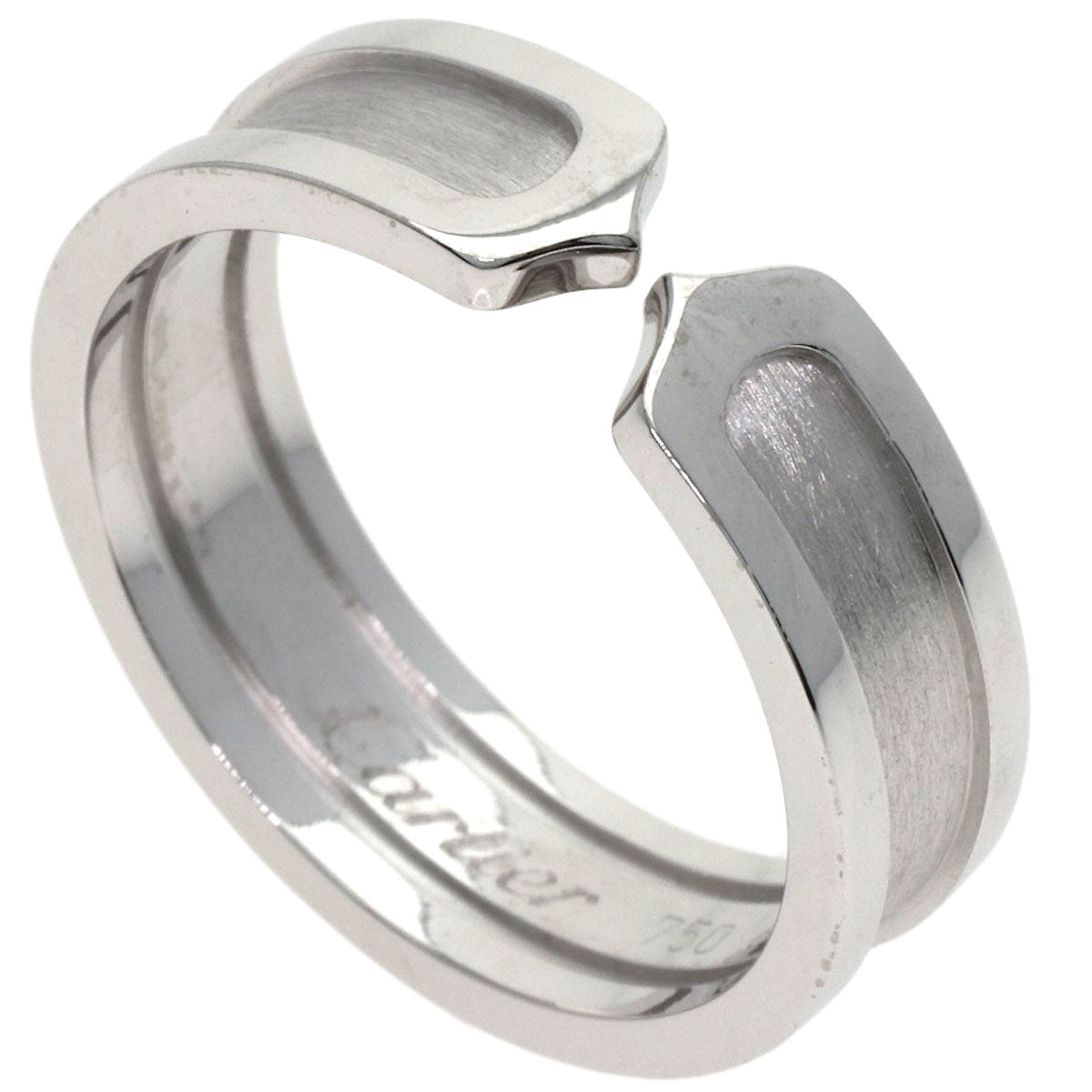 CARTIER カルティエ C2リング SM #61 リング・指輪 K18WG ユニセックス 中古