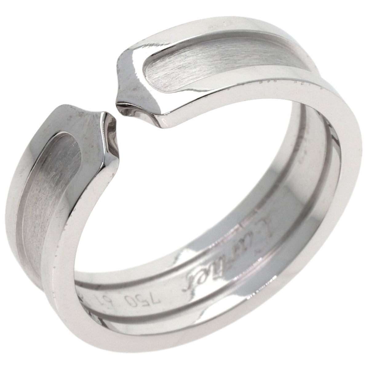 CARTIER カルティエ C2リング SM #61 リング・指輪 K18WG ユニセックス 中古