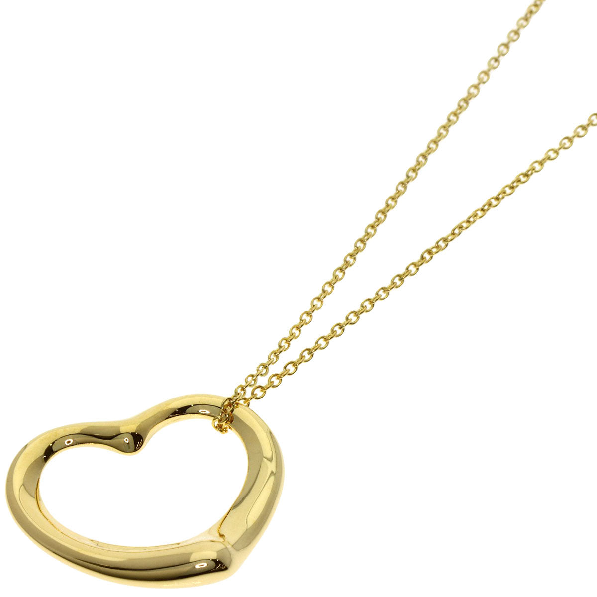 TIFFANY&Co. ティファニー オープンハート ネックレス K18YG レディース 中古