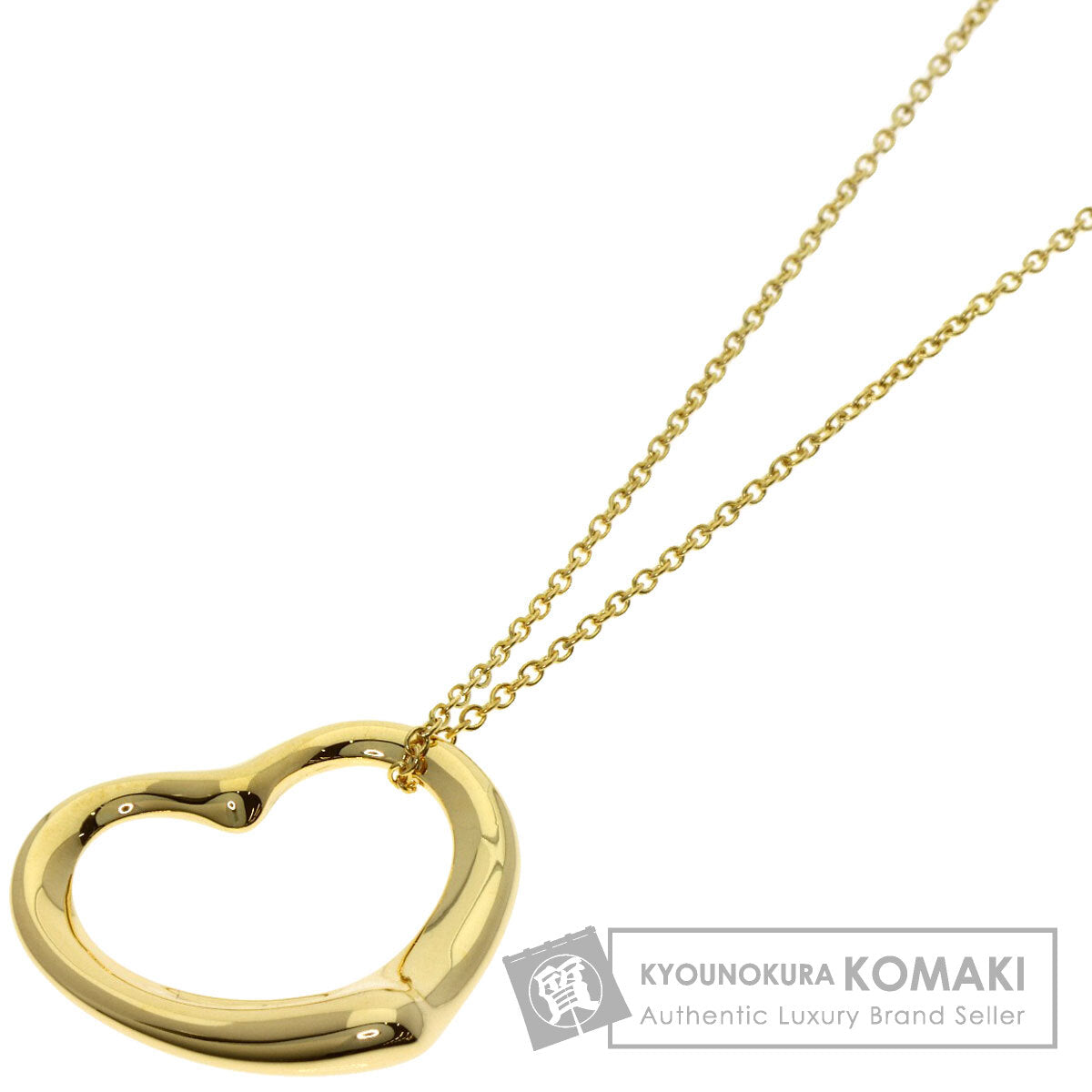 TIFFANY&Co. ティファニー オープンハート ネックレス K18YG レディース 中古