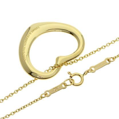 TIFFANY&Co. ティファニー オープンハート ネックレス K18YG レディース 中古