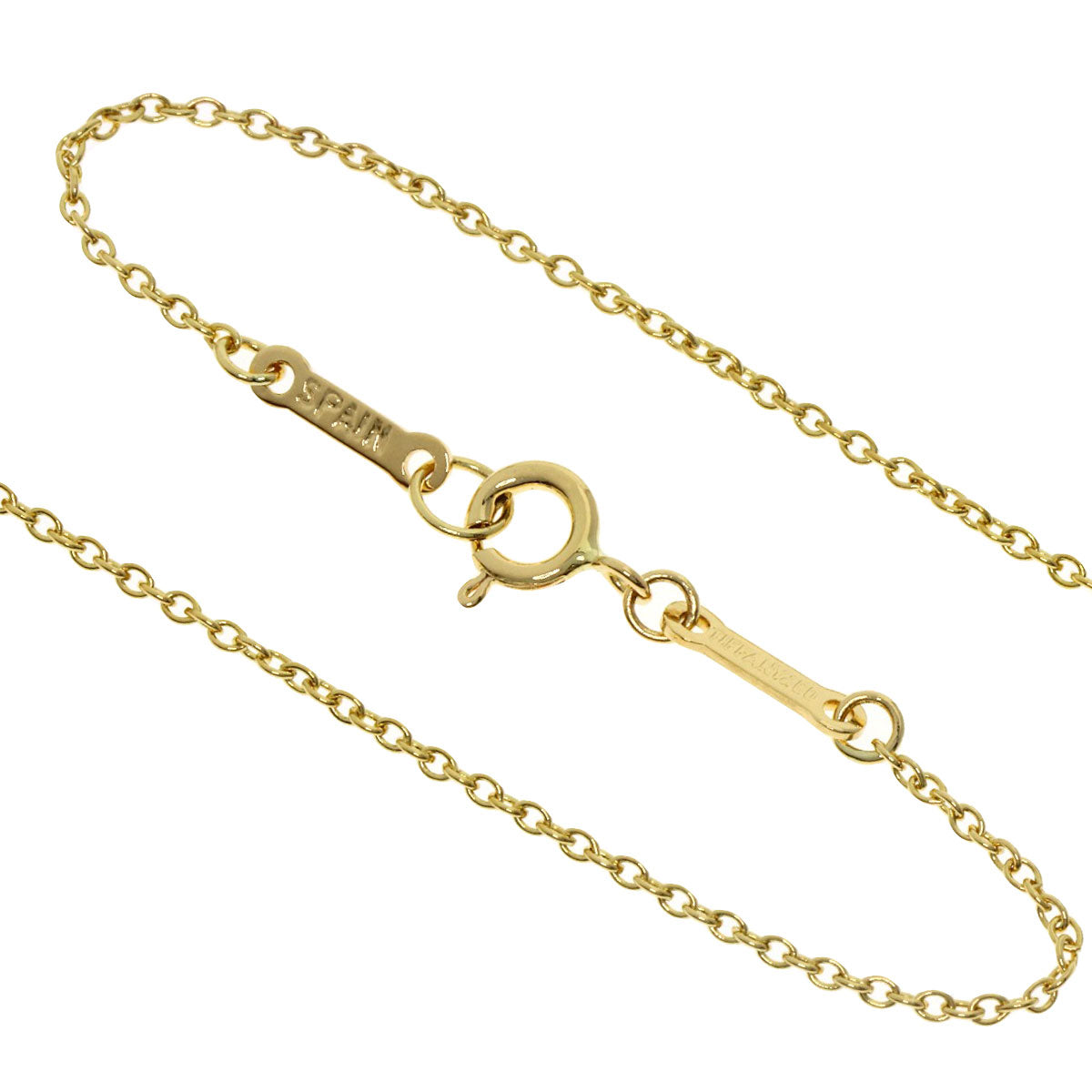 TIFFANY&Co. ティファニー オープンハート ネックレス K18YG レディース 中古