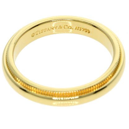 TIFFANY&Co. ティファニー ミルグレイン リング・指輪 K18YG レディース 中古