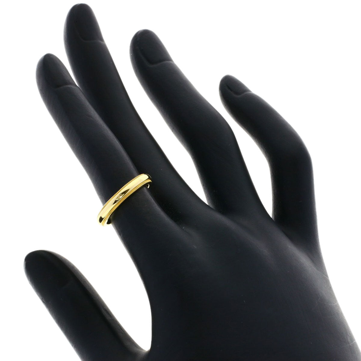 TIFFANY&Co. ティファニー ミルグレイン リング・指輪 K18YG レディース 中古