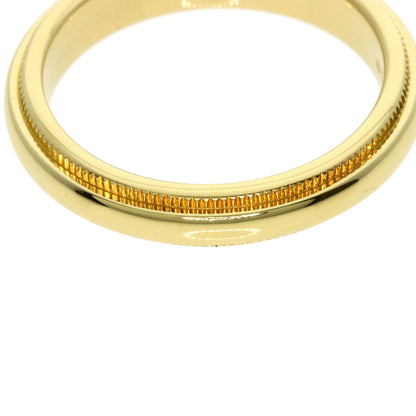 TIFFANY&Co. ティファニー ミルグレイン リング・指輪 K18YG レディース 中古