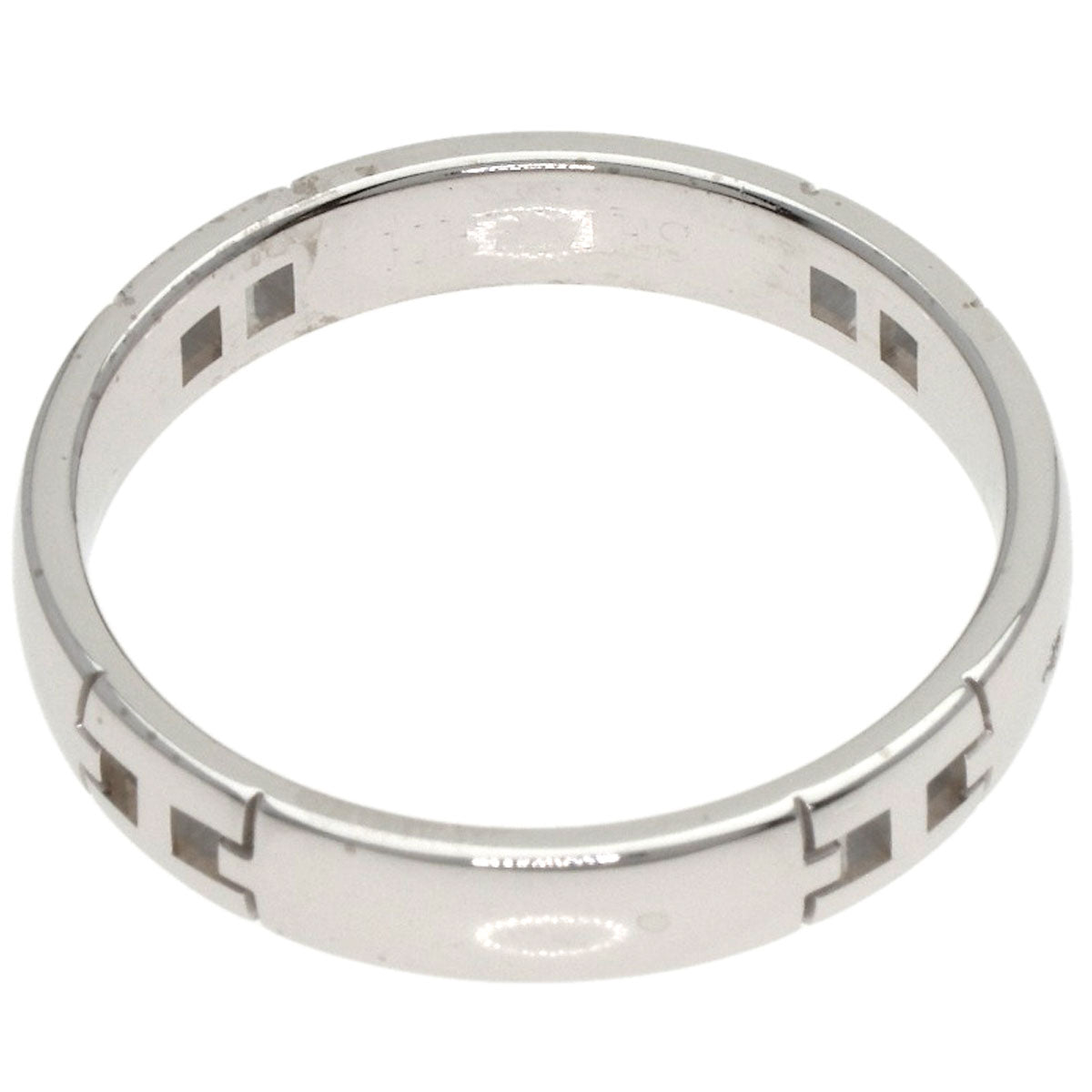 HERMES エルメス ヘラクレスリング #56 リング・指輪 K18WG レディース 中古