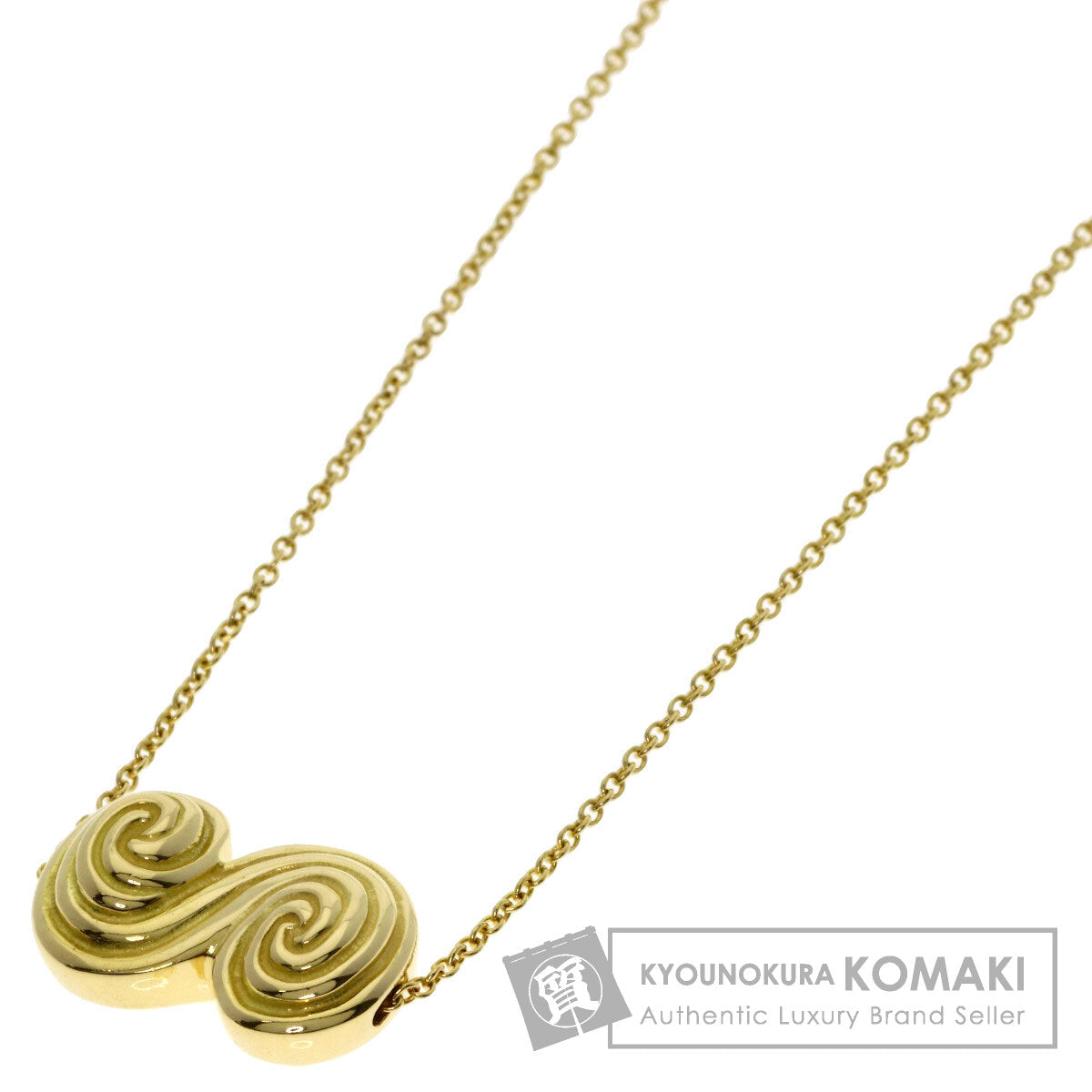 TIFFANY&Co. ティファニー トルネード ネックレス K18YG レディース 中古