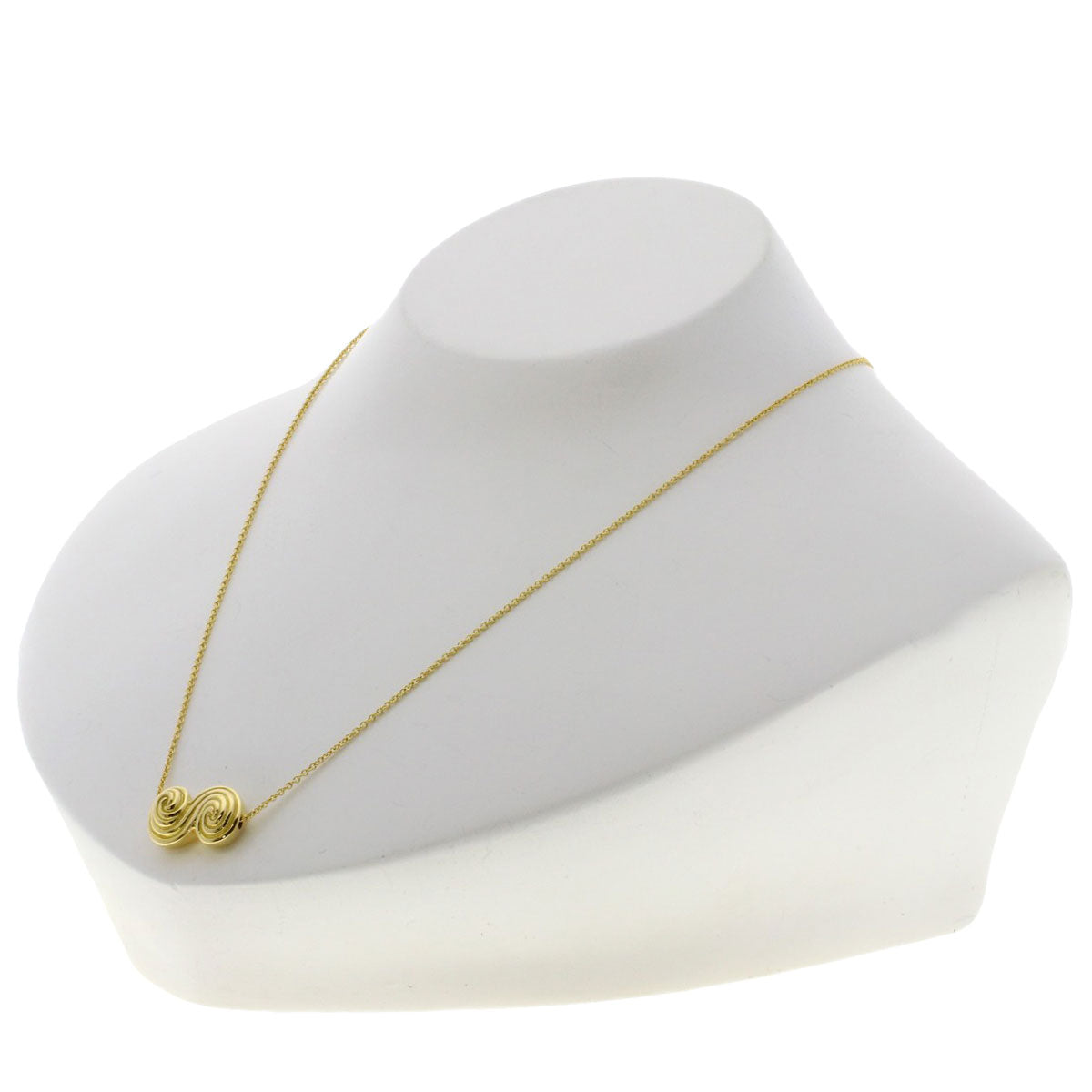 TIFFANY&Co. ティファニー トルネード ネックレス K18YG レディース 中古