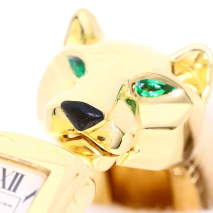 CARTIER カルティエ パンテール ラカルダ バングル 腕時計 K18YG レディース 中古