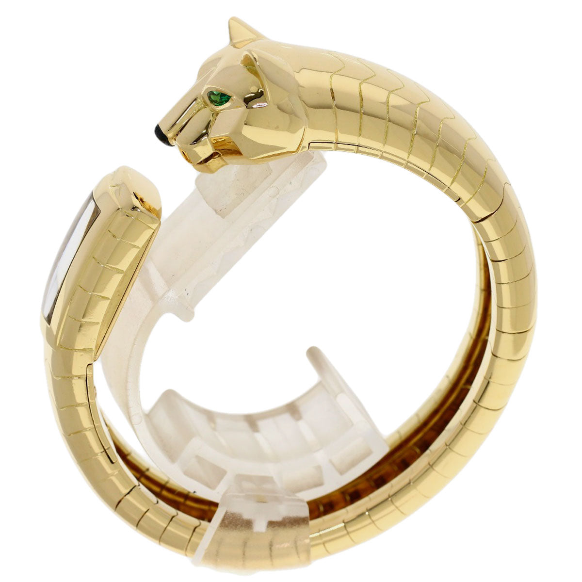 CARTIER カルティエ パンテール ラカルダ バングル 腕時計 K18YG レディース 中古