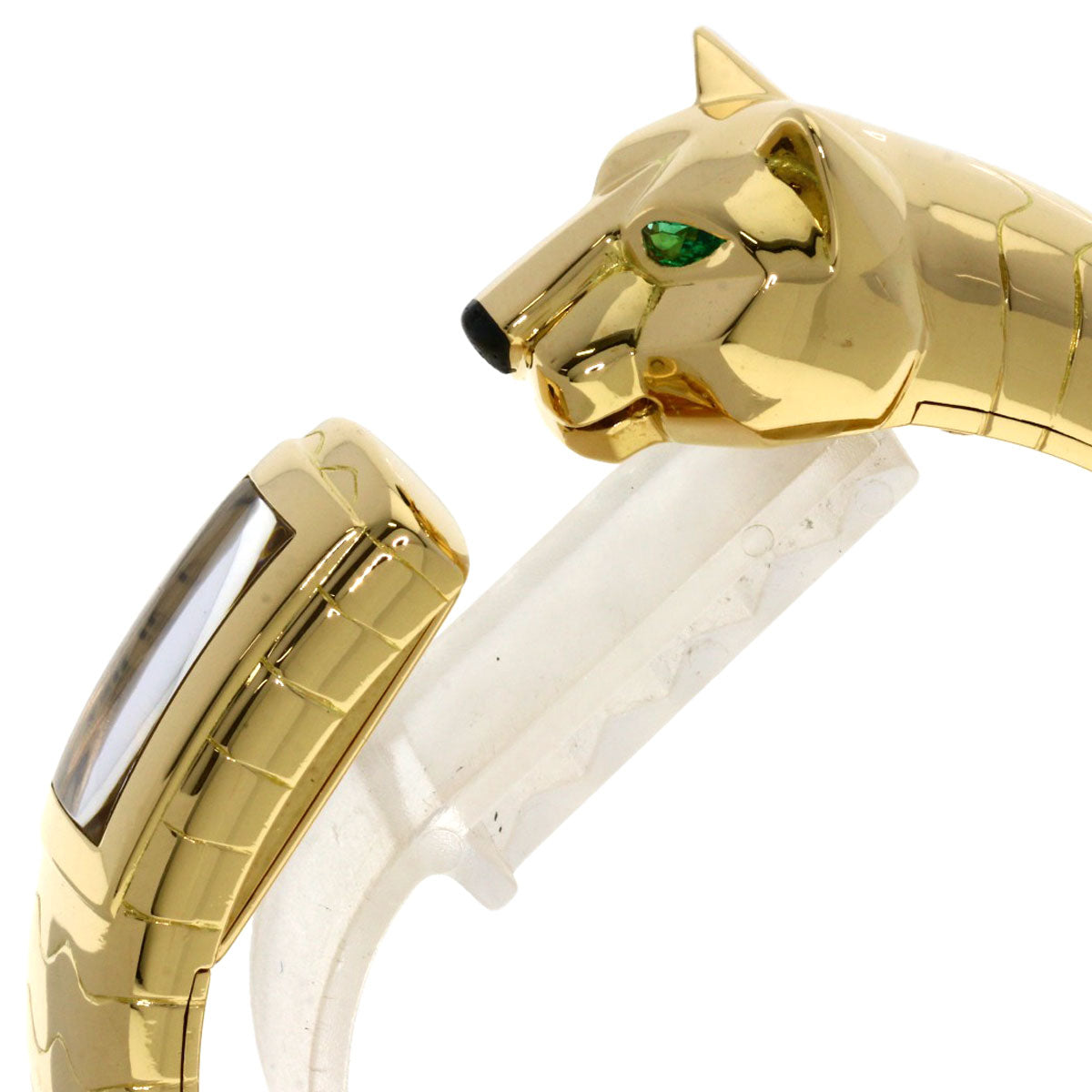 CARTIER カルティエ パンテール ラカルダ バングル 腕時計 K18YG レディース 中古