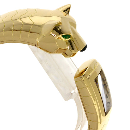 CARTIER カルティエ パンテール ラカルダ バングル 腕時計 K18YG レディース 中古