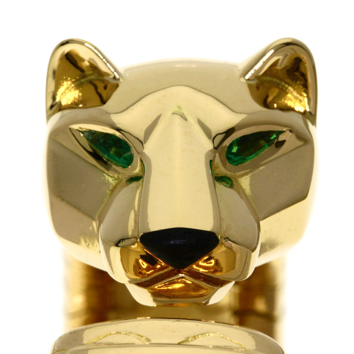 CARTIER カルティエ パンテール ラカルダ バングル 腕時計 K18YG レディース 中古