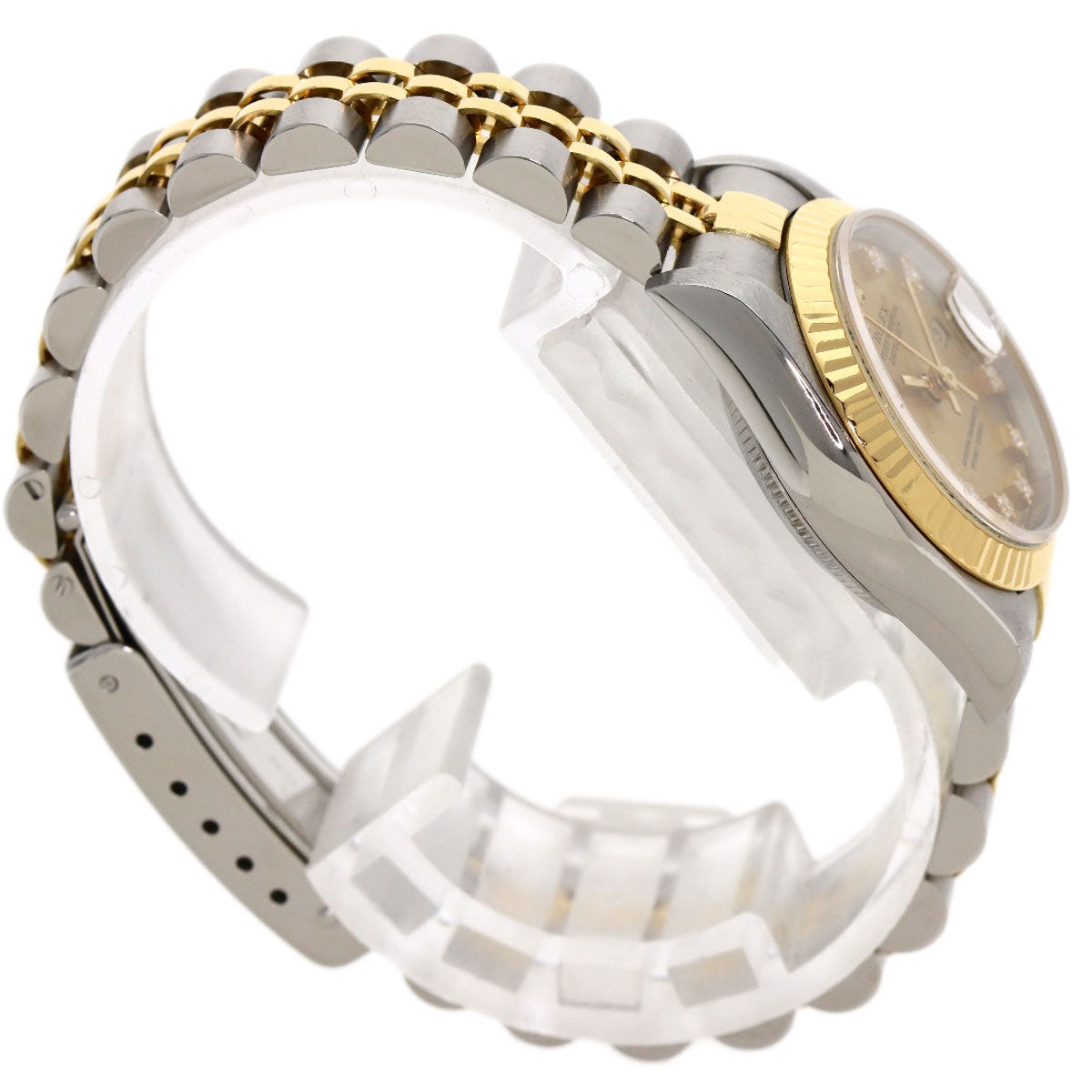 ROLEX ロレックス 69173G デイトジャスト 10P ダイヤモンド 腕時計 SS レディース 中古