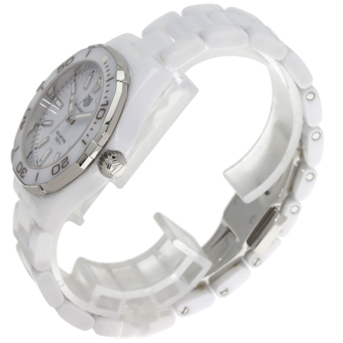 TAG HEUER タグホイヤー WAY1391.BH0717 アクアレーサー35mm セラミック 腕時計 セラミック レディース 中古