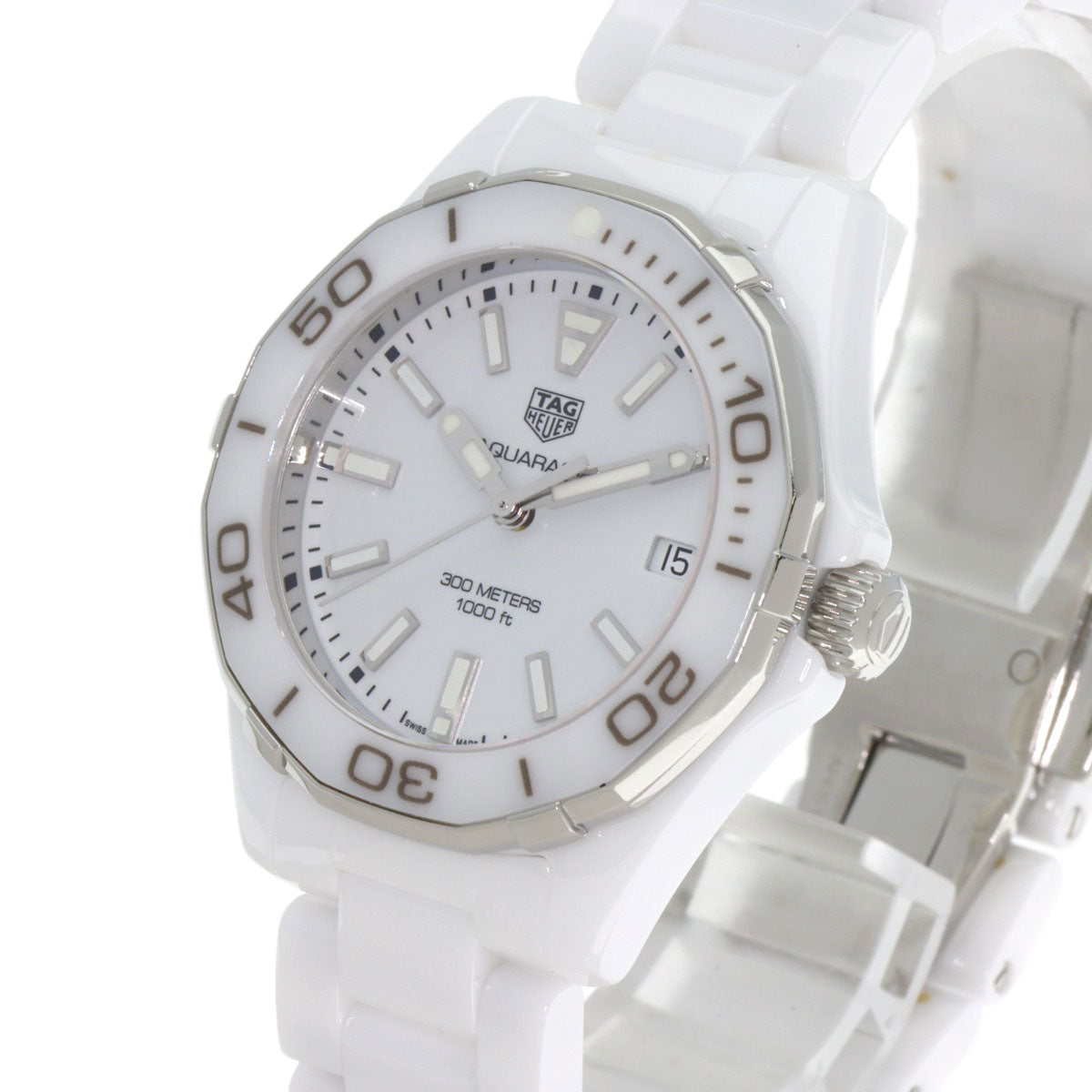 TAG HEUER タグホイヤー WAY1391.BH0717 アクアレーサー35mm セラミック 腕時計 セラミック レディース 中古
