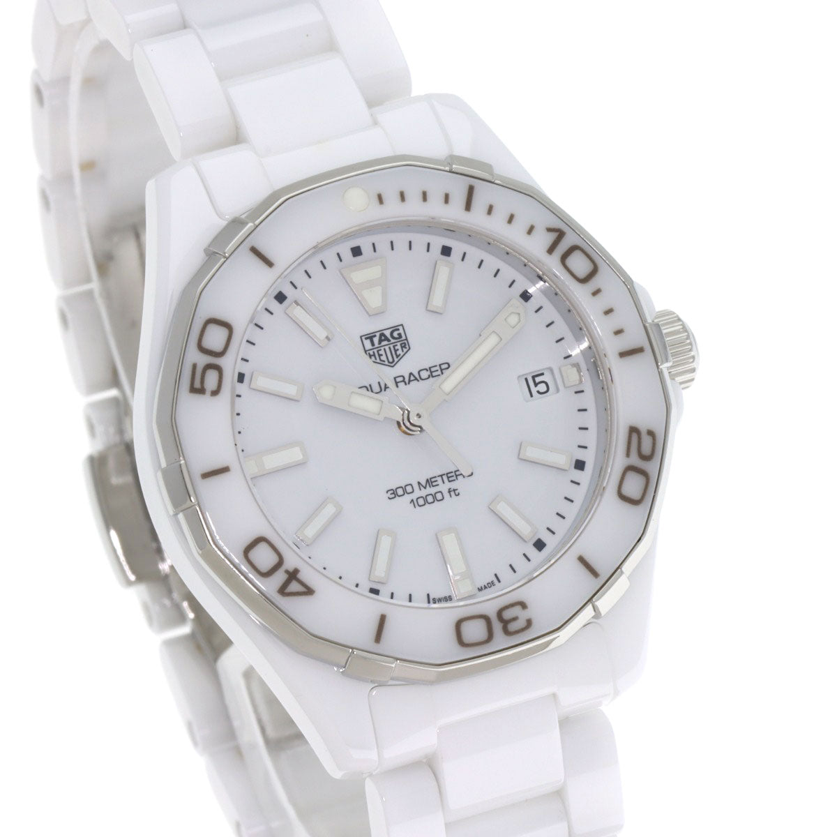 TAG HEUER タグホイヤー WAY1391.BH0717 アクアレーサー35mm セラミック 腕時計 セラミック レディース 中古