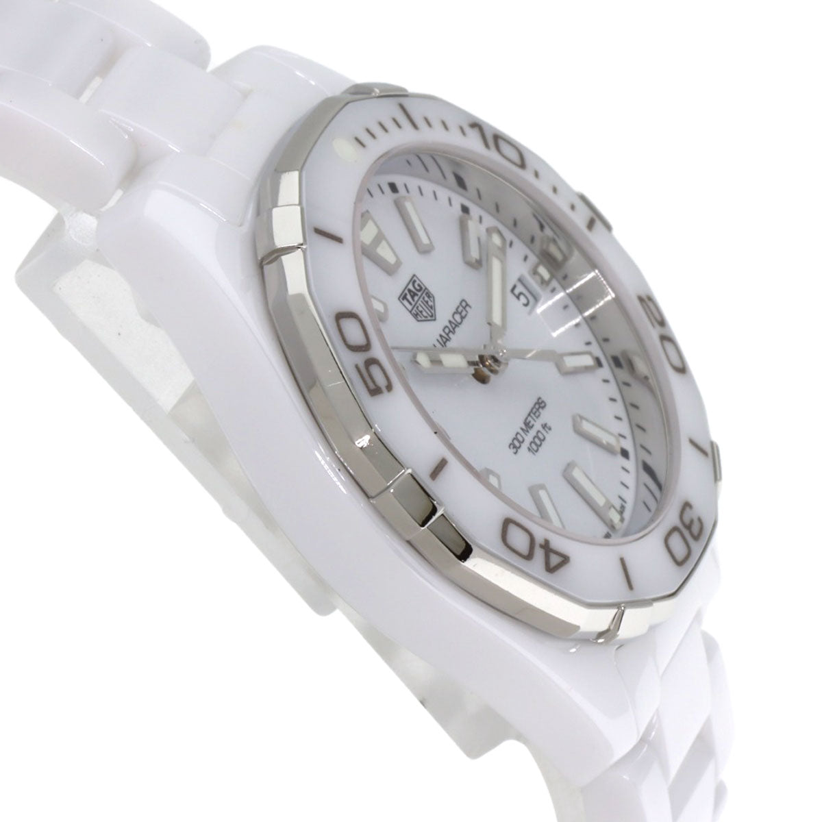 TAG HEUER タグホイヤー WAY1391.BH0717 アクアレーサー35mm セラミック 腕時計 セラミック レディース 中古
