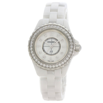 CHANEL シャネル H2572 J12 29mm 8P ベゼル ダイヤモンド 腕時計 セラミック レディース 中古