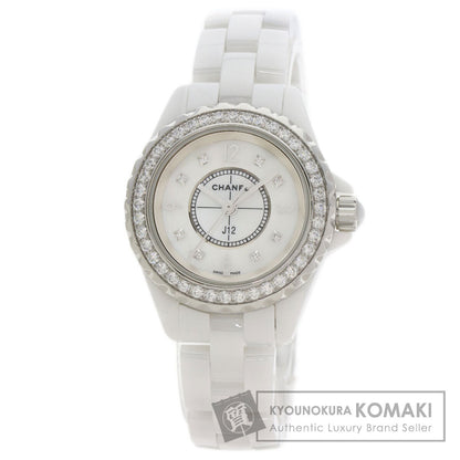 CHANEL シャネル H2572 J12 29mm 8P ベゼル ダイヤモンド 腕時計 セラミック レディース 中古