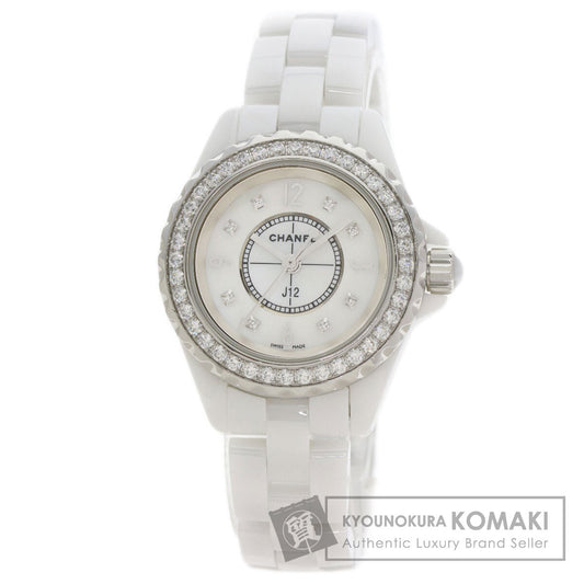 CHANEL シャネル H2572 J12 29mm 8P ベゼル ダイヤモンド 腕時計 セラミック レディース 中古