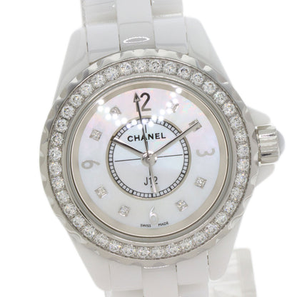 CHANEL シャネル H2572 J12 29mm 8P ベゼル ダイヤモンド 腕時計 セラミック レディース 中古