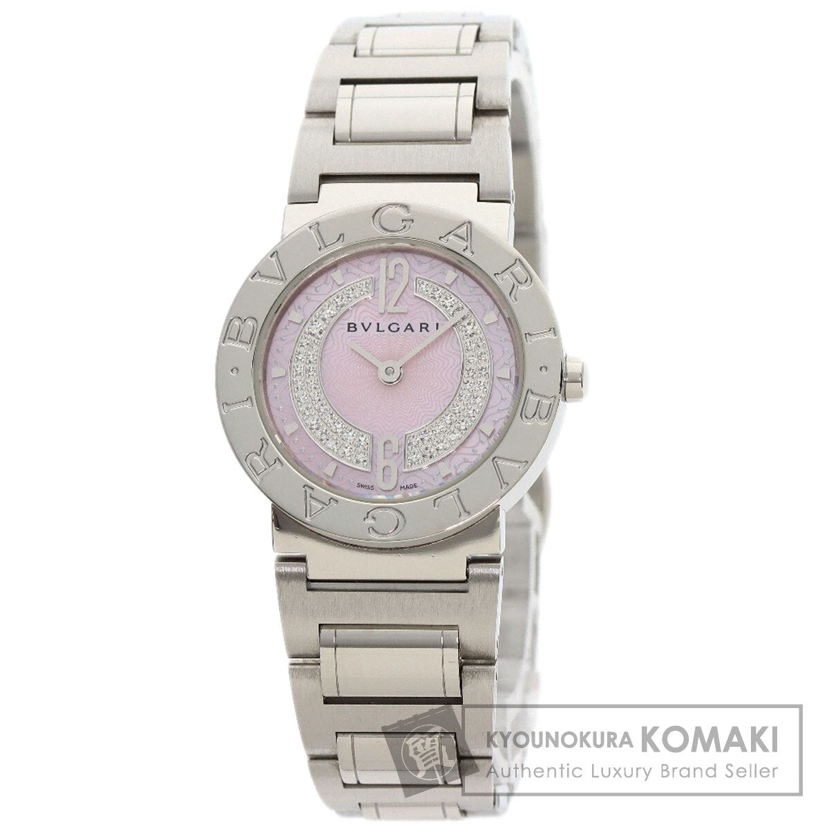 BVLGARI ブルガリ BB26C2SS/DN ブルガリブルガリ ダイヤモンド 腕時計 SS レディース 中古
