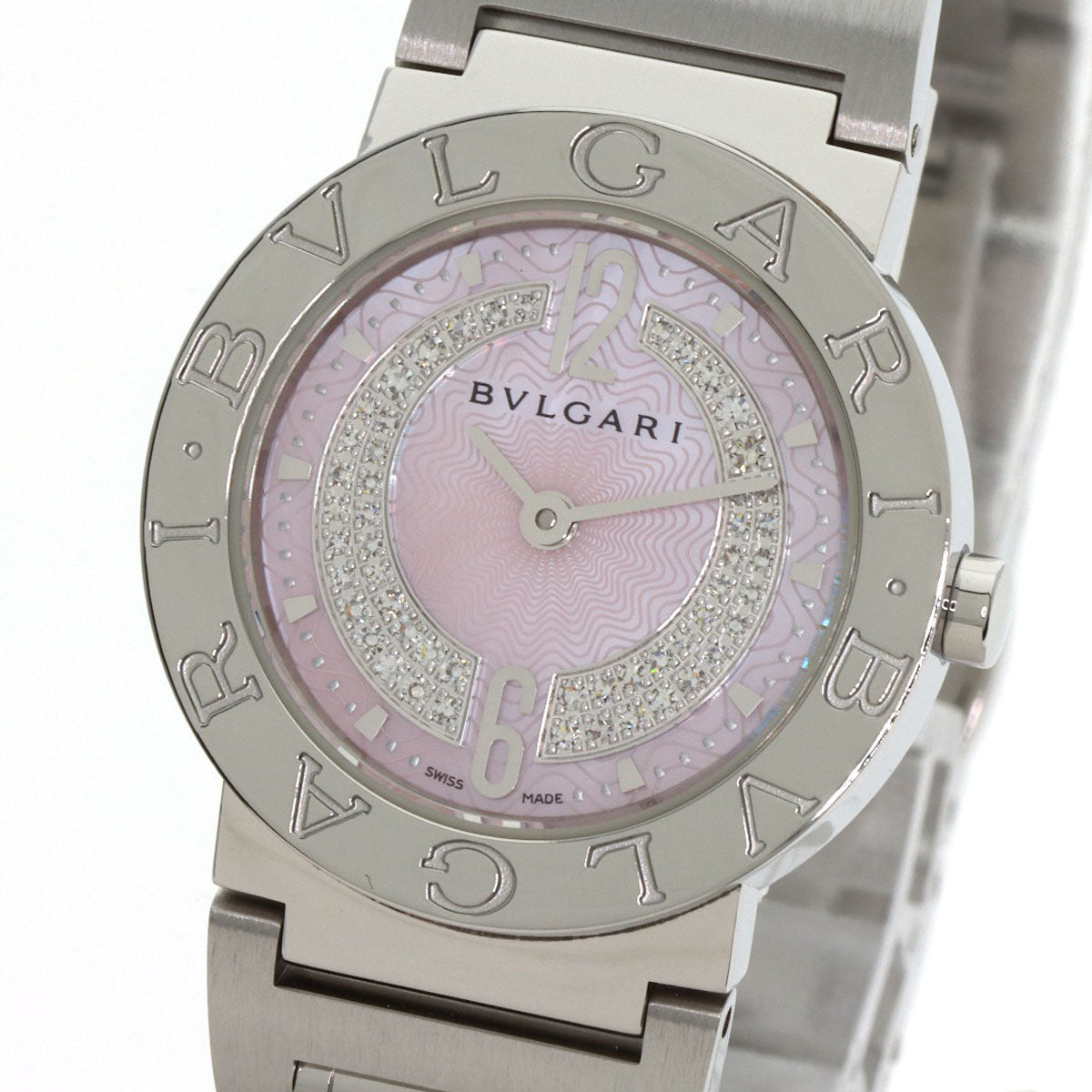 BVLGARI ブルガリ BB26C2SS/DN ブルガリブルガリ ダイヤモンド 腕時計 SS レディース 中古