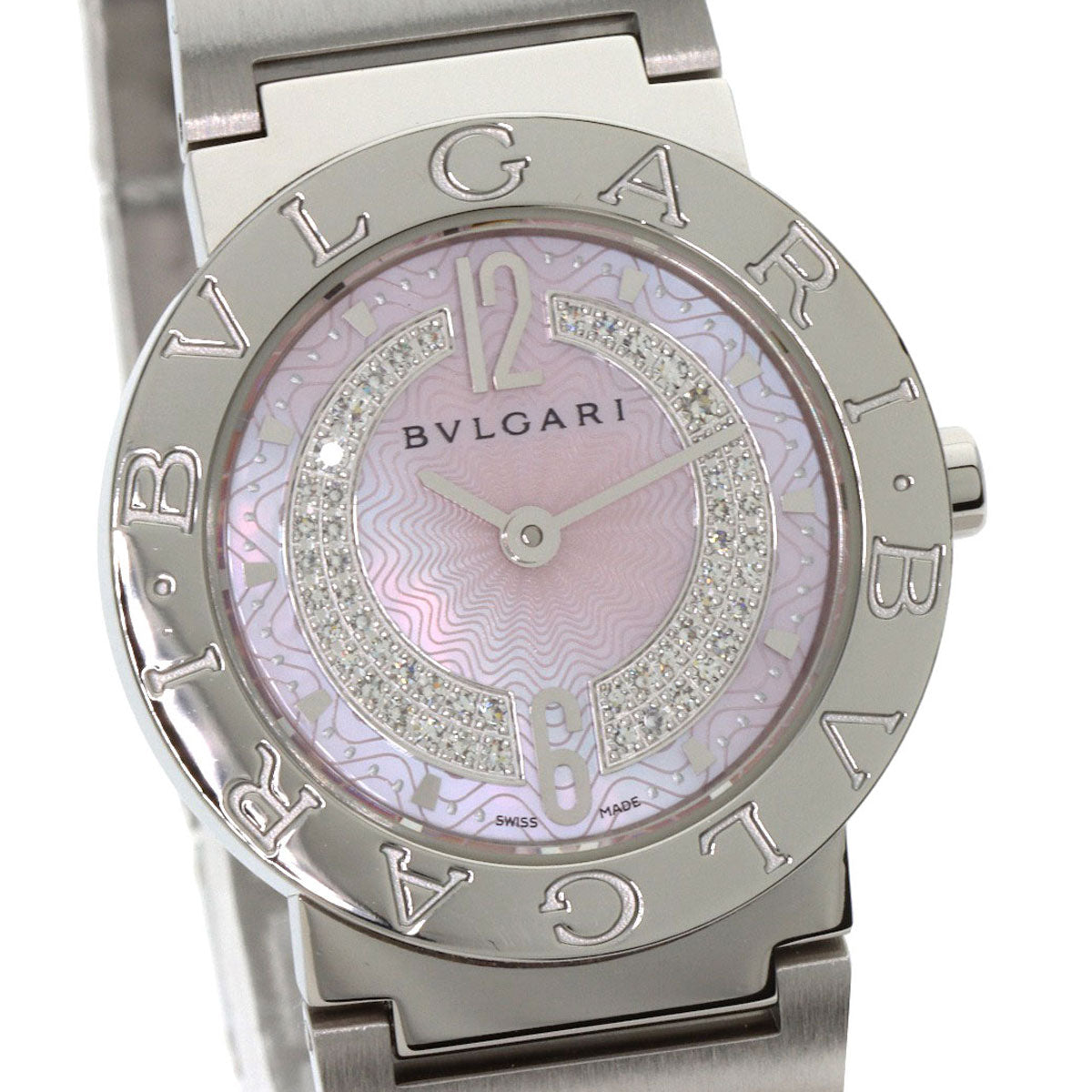 BVLGARI ブルガリ BB26C2SS/DN ブルガリブルガリ ダイヤモンド 腕時計 SS レディース 中古