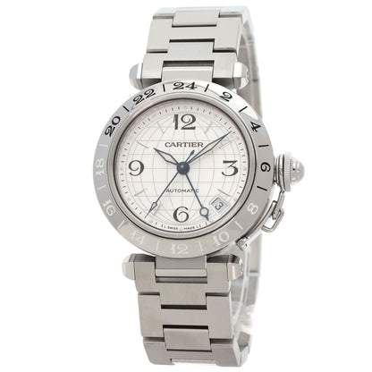 CARTIER カルティエ W31078M7 パシャC メリディアン GMT 腕時計 SS ボーイズ 中古