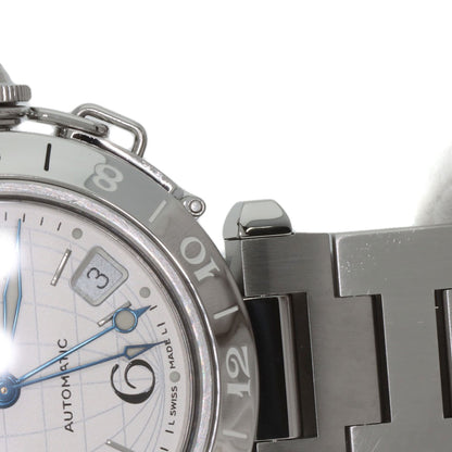 CARTIER カルティエ W31078M7 パシャC メリディアン GMT 腕時計 SS ボーイズ 中古