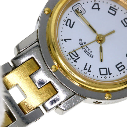 HERMES エルメス CL4.220 クリッパー 腕時計 SS レディース 中古