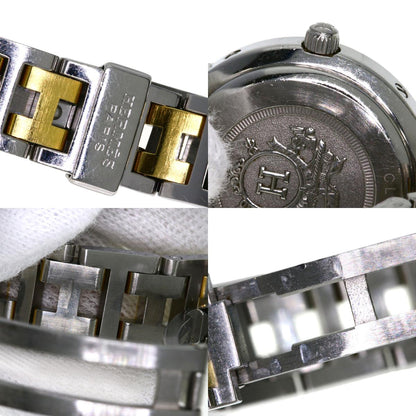 HERMES エルメス CL4.220 クリッパー 腕時計 SS レディース 中古