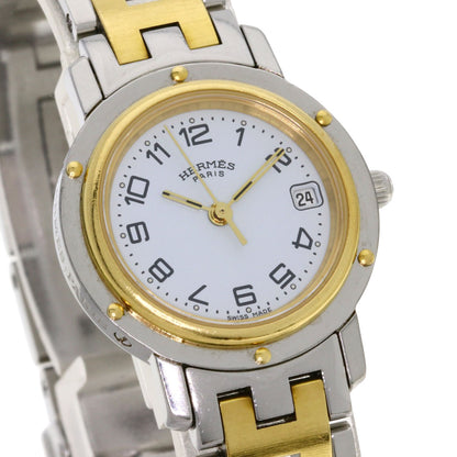 HERMES エルメス CL4.220 クリッパー 腕時計 SS レディース 中古