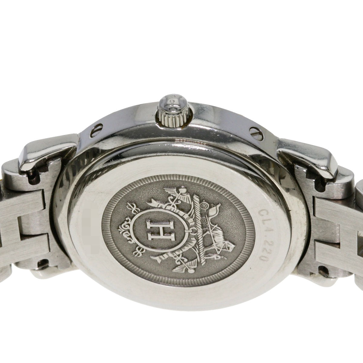 HERMES エルメス CL4.220 クリッパー 腕時計 SS レディース 中古