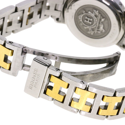 HERMES エルメス CL4.220 クリッパー 腕時計 SS レディース 中古
