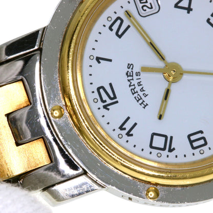 HERMES エルメス CL4.220 クリッパー 腕時計 SS レディース 中古