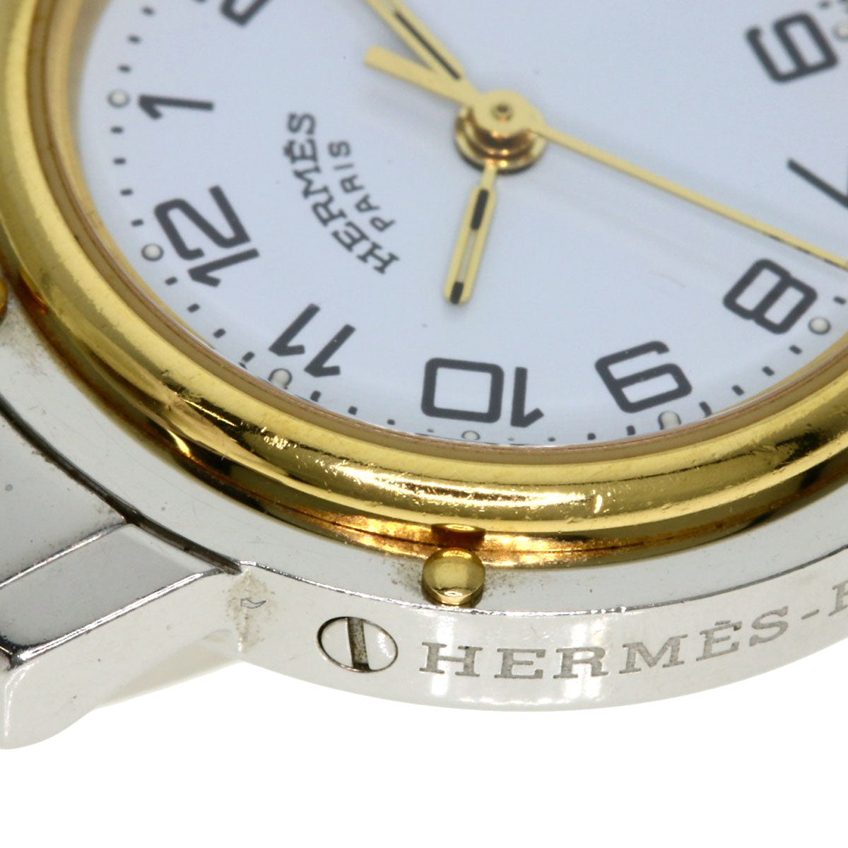 HERMES エルメス CL4.220 クリッパー 腕時計 SS レディース 中古