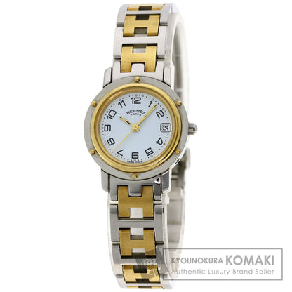 HERMES エルメス CL4.220 クリッパー 腕時計 SS レディース 中古