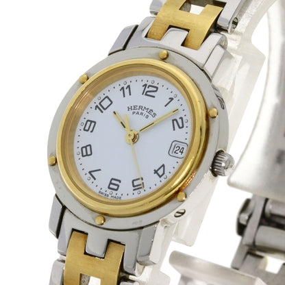 HERMES エルメス CL4.220 クリッパー 腕時計 SS レディース 中古